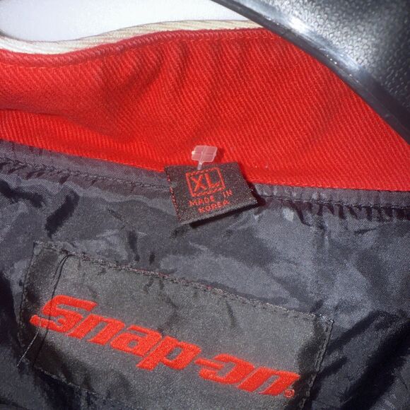Snap-on Racing Jacket Mens XL, Black/ Red Embroidered Checkered Flag. - Picture 7 of 10